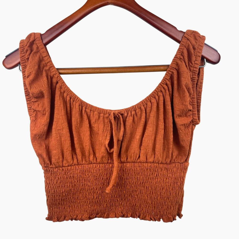 Billabong Womens‎ Top Sz M Babydoll Milkmaid Fairy Cottage Peasant Boho Cotton